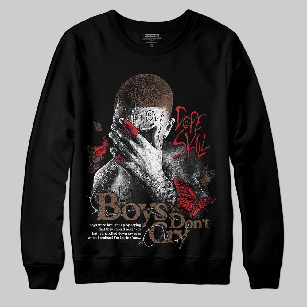 Olive 9s DopeSkill Sweatshirt Boys Don't Cry Graphic