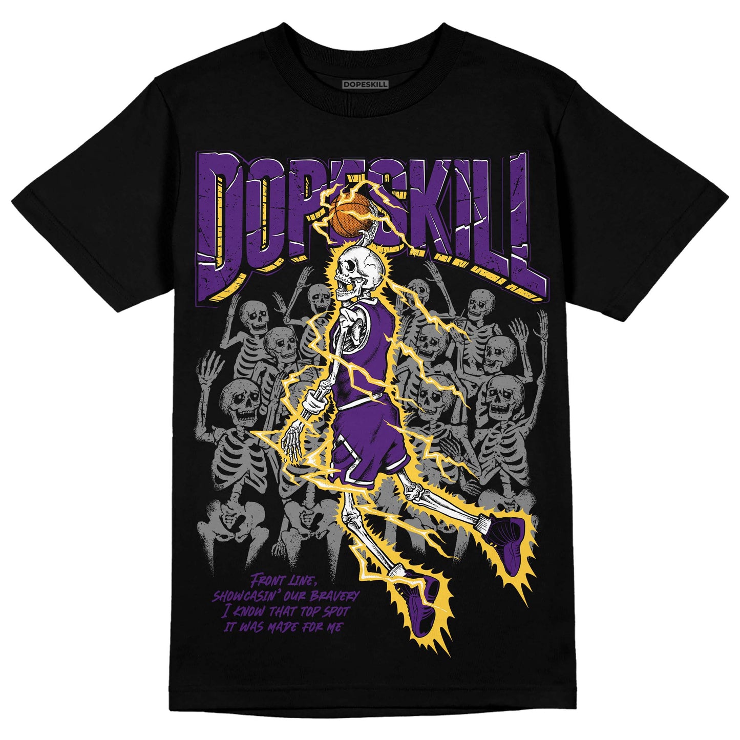 Field Purple 12s DopeSkill T-Shirt Thunder Dunk Graphic