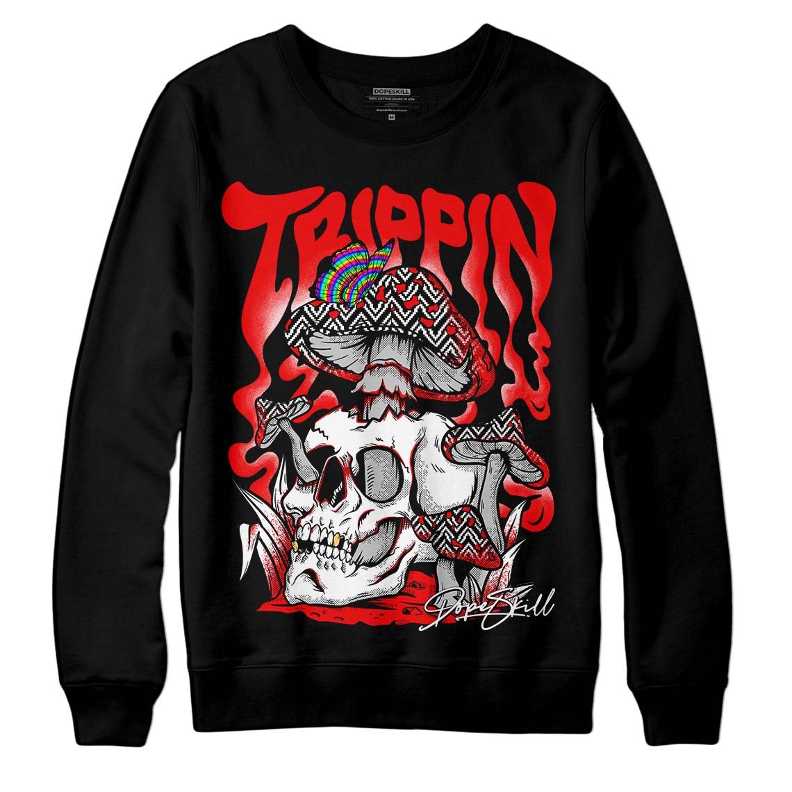 Cherry 12s DopeSkill Sweatshirt Trippin Graphic