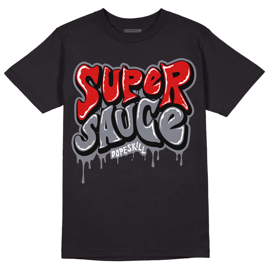 Fire Red 9s DopeSkill T-Shirt Super Sauce Graphic