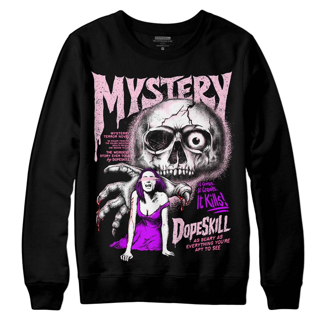 Dunk Pink Foam DopeSkill Sweatshirt Mystery Ghostly Grasp Graphic