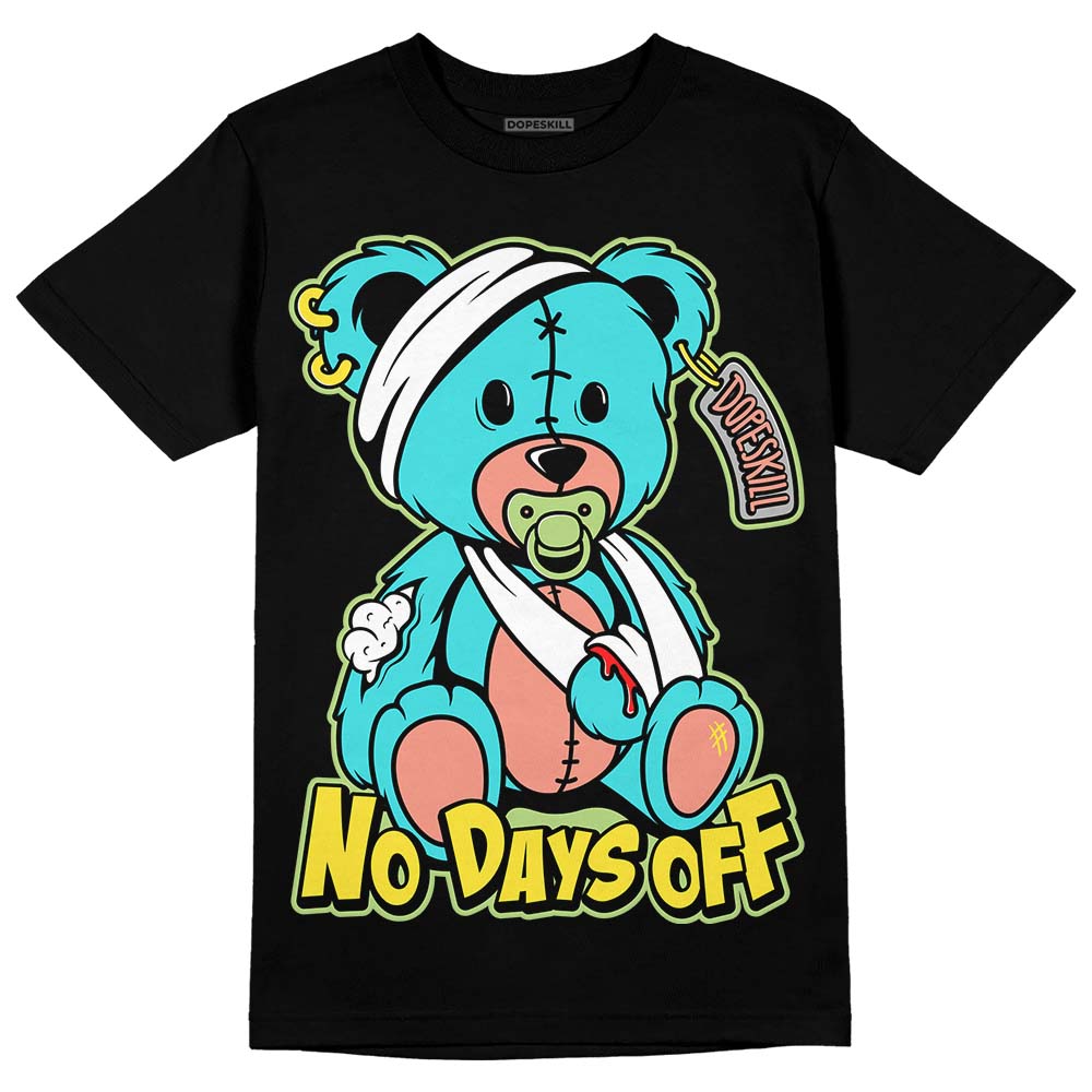 Cyan Burst 9060 DopeSkill T-Shirt Hurt Bear Graphic