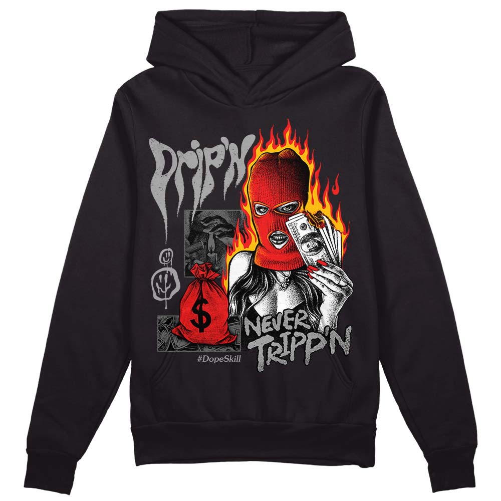 Grey Collection DopeSkill Hoodie Sweatshirt Drip'n Never Tripp'n Graphic