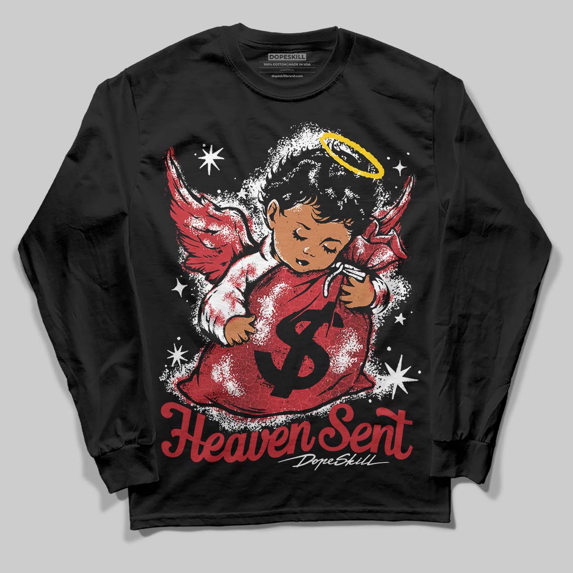 Ruby 1s DopeSkill Long Sleeve T-Shirt Heaven Sent Graphic