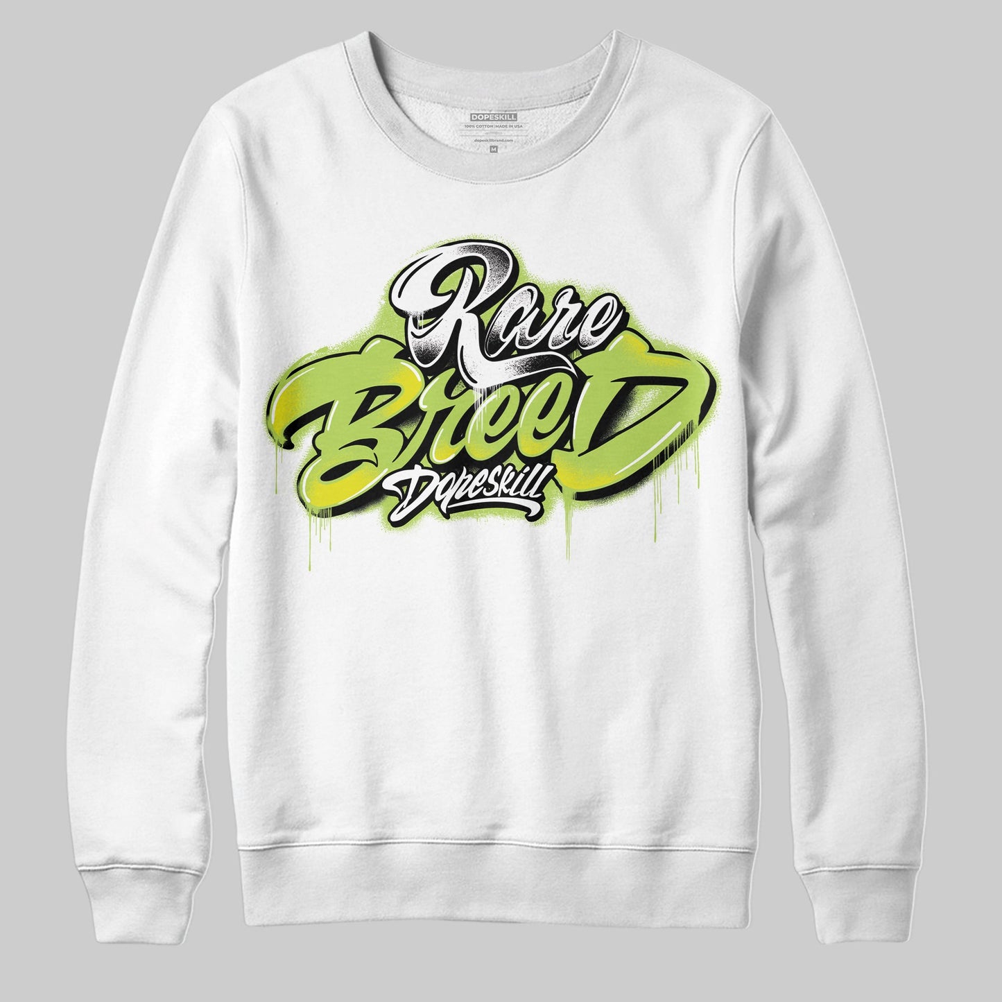 Bright Cactus 13s DopeSkill Sweatshirt Rare Breed Type Graphic