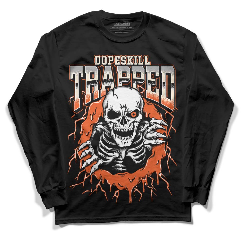 Georgia Peach 3s DopeSkill Long Sleeve T-Shirt Trapped Halloween Graphic