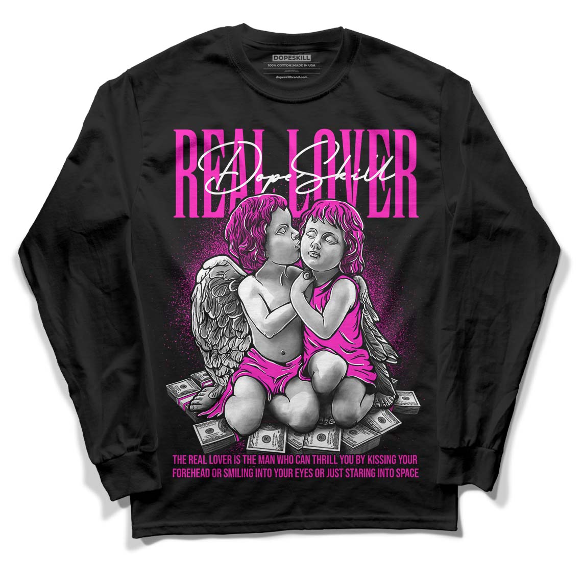 Dunk Low Active Fuchsia DopeSkill Long Sleeve T-Shirt Real Lover Graphic