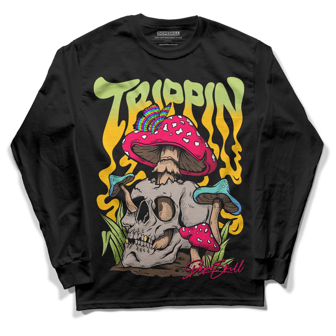 Limited DopeSkill Long Sleeve T-Shirt Trippin Graphic