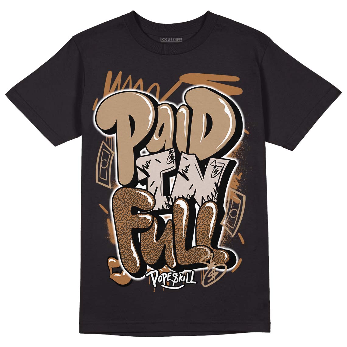 Palomino 3s DopeSkill T-Shirt New Paid In Full Graphic