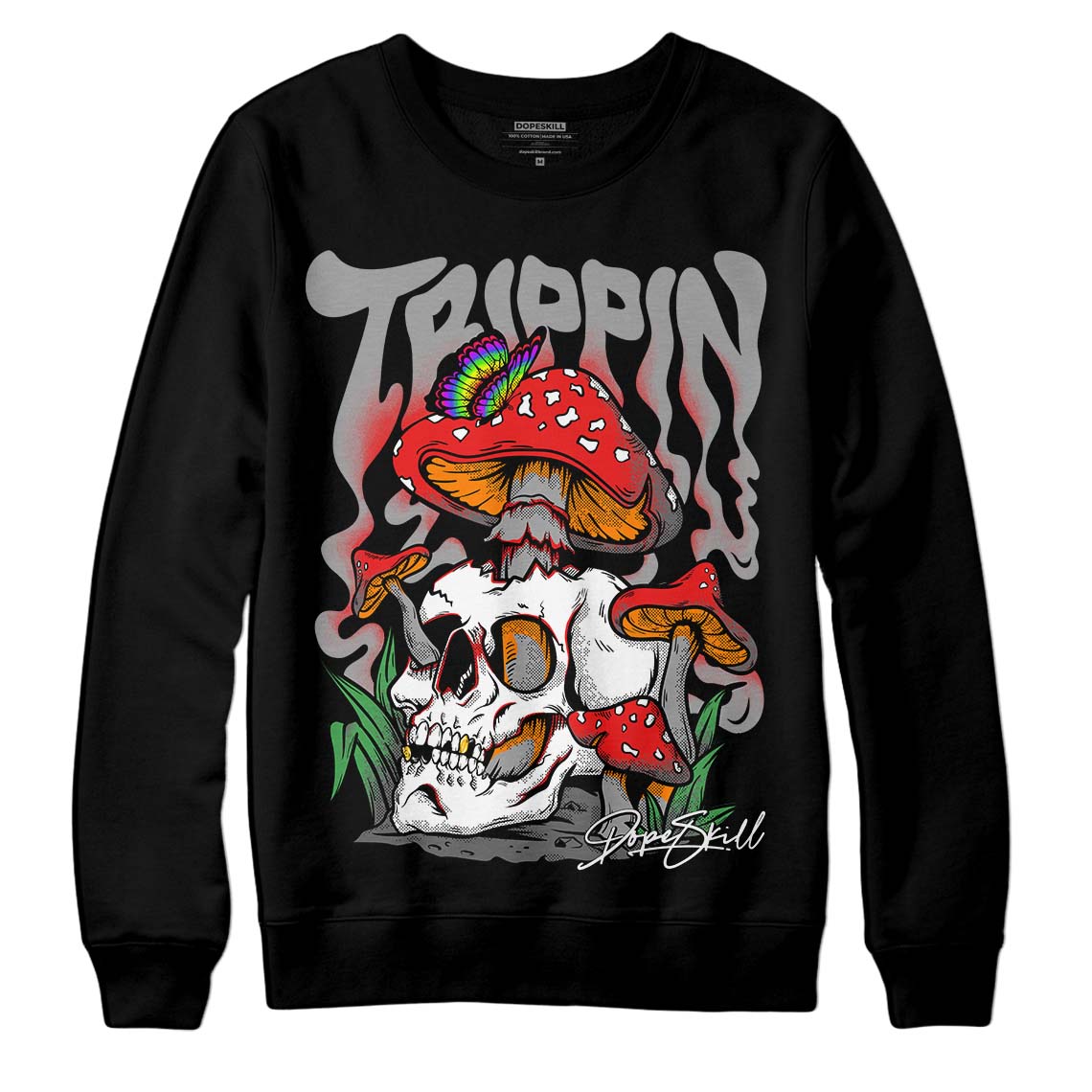Grey Collection DopeSkill Sweatshirt Trippin Graphic