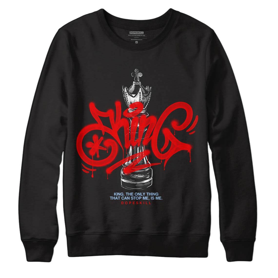 Cherry 11s DopeSkill Sweatshirt King Chess Graphic