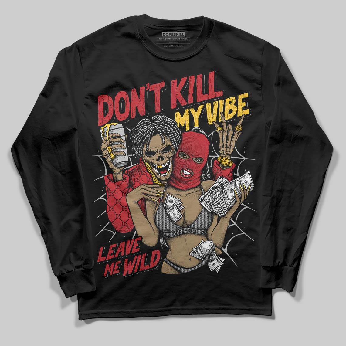 Ferrari 14s DopeSkill Long Sleeve T-Shirt Don't Kill My Vibe Graphic