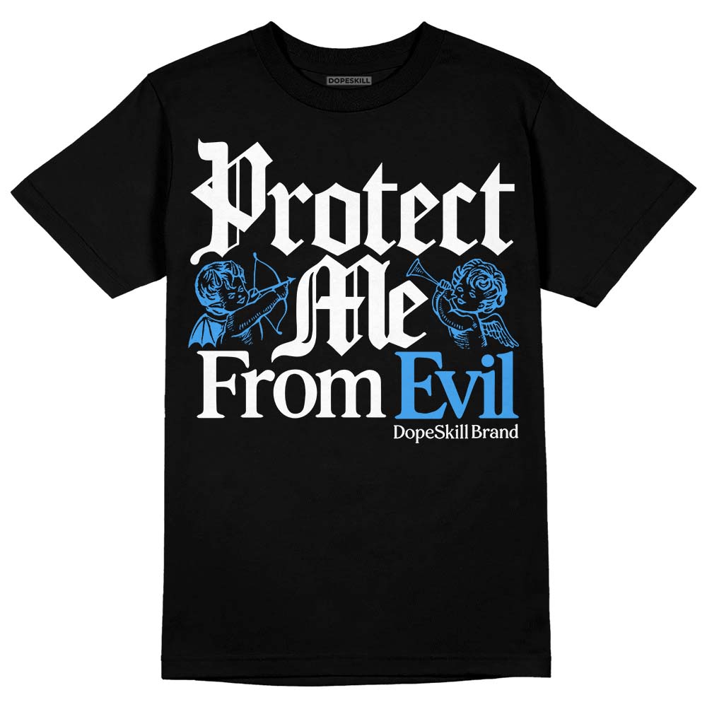 Midnight Navy 3s DopeSkill T-Shirt Protect Me From Evil Graphic