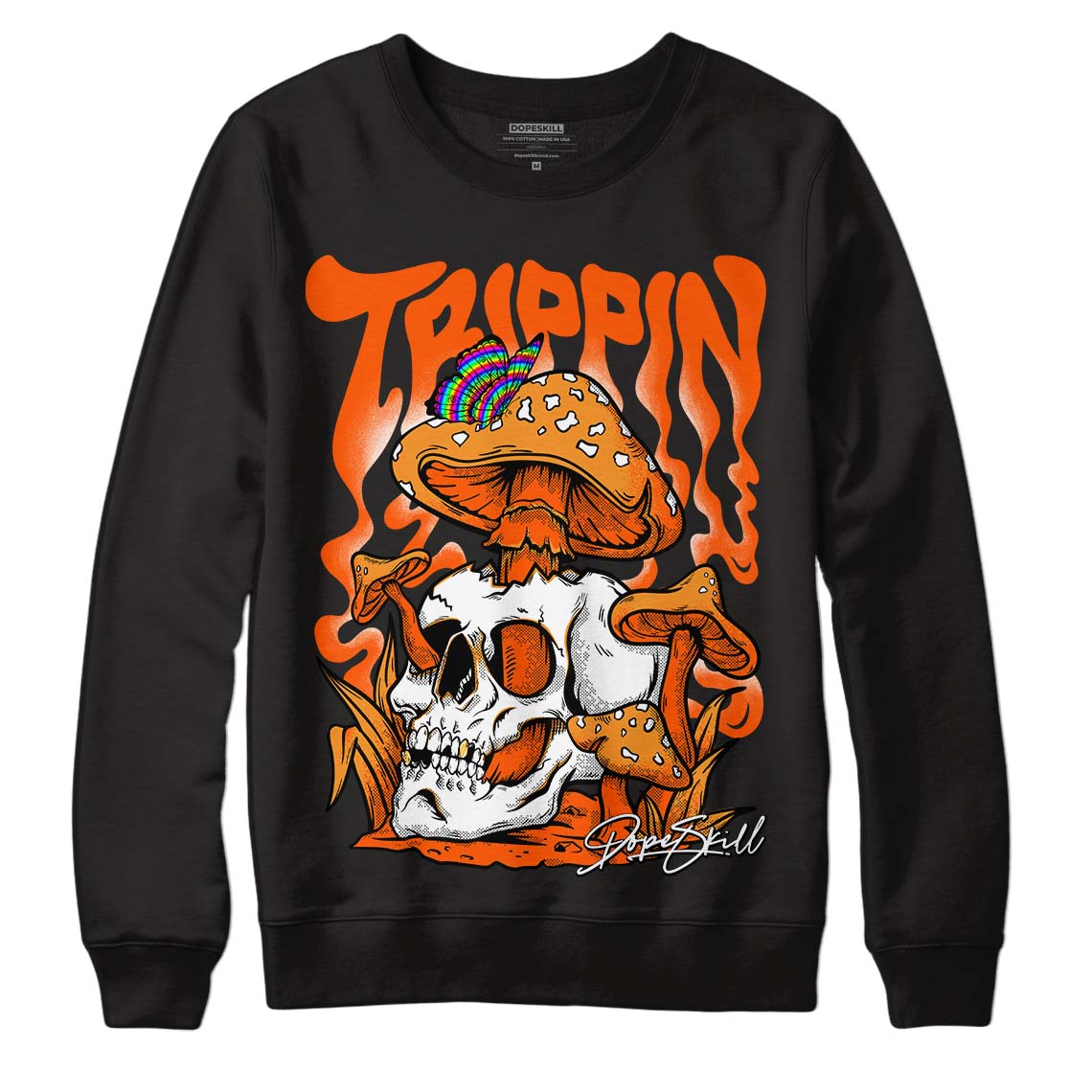 Brilliant Orange 12s DopeSkill Sweatshirt Trippin Graphic