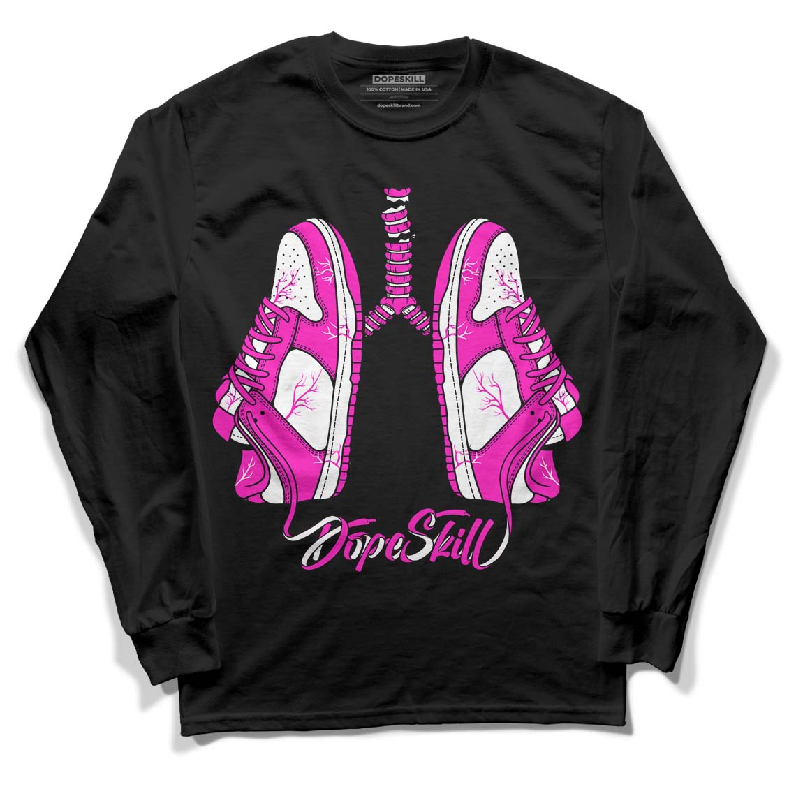 Dunk Low Active Fuchsia DopeSkill Long Sleeve T-Shirt Breathe Graphic