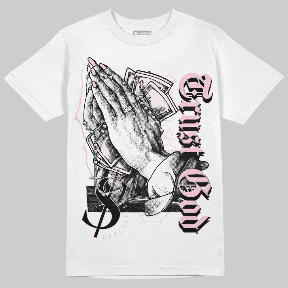Dunk Low Pink Foam DopeSkill T-Shirt Trust God Graphic