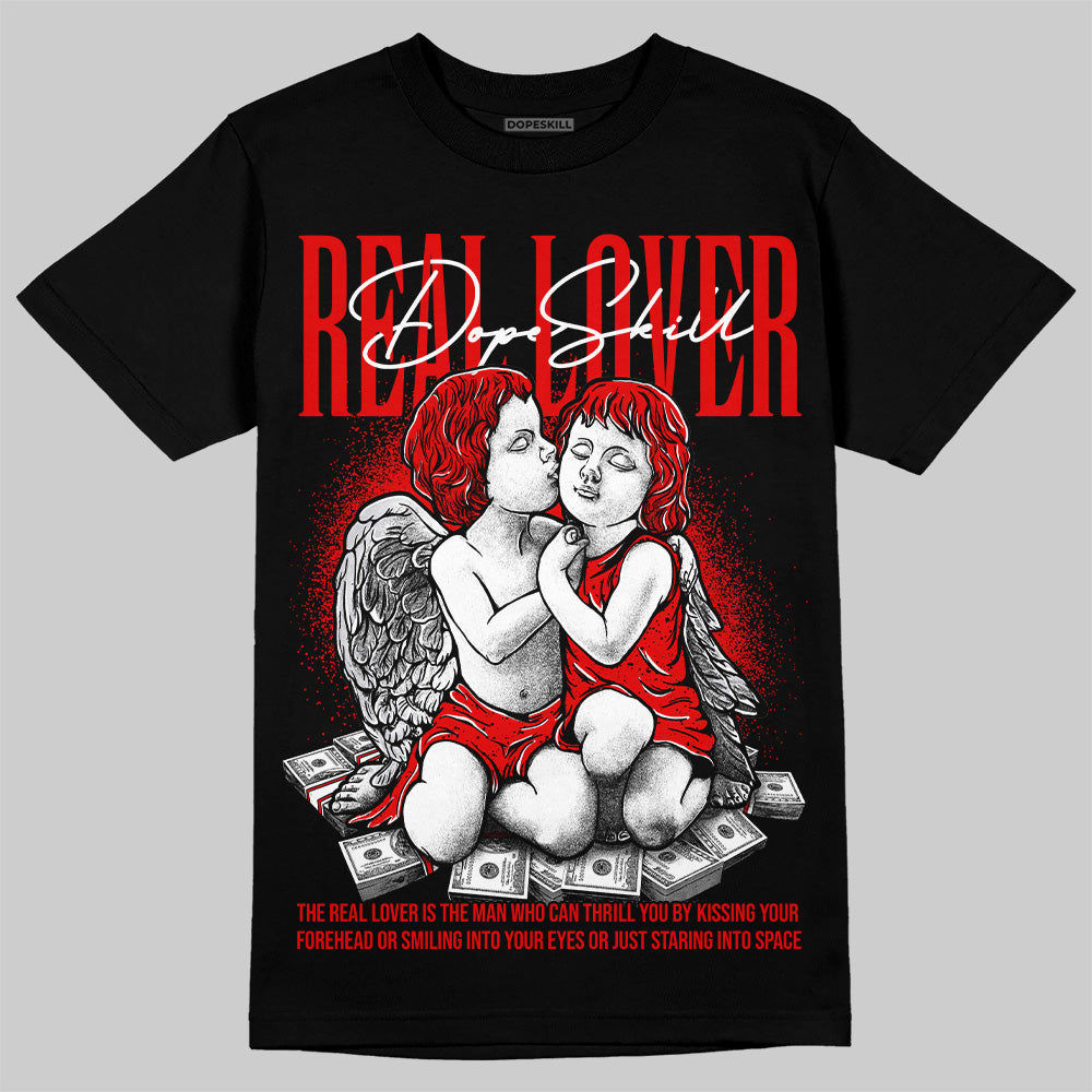 Red Cement 4S DopeSkill T-Shirt Real Lover Graphic
