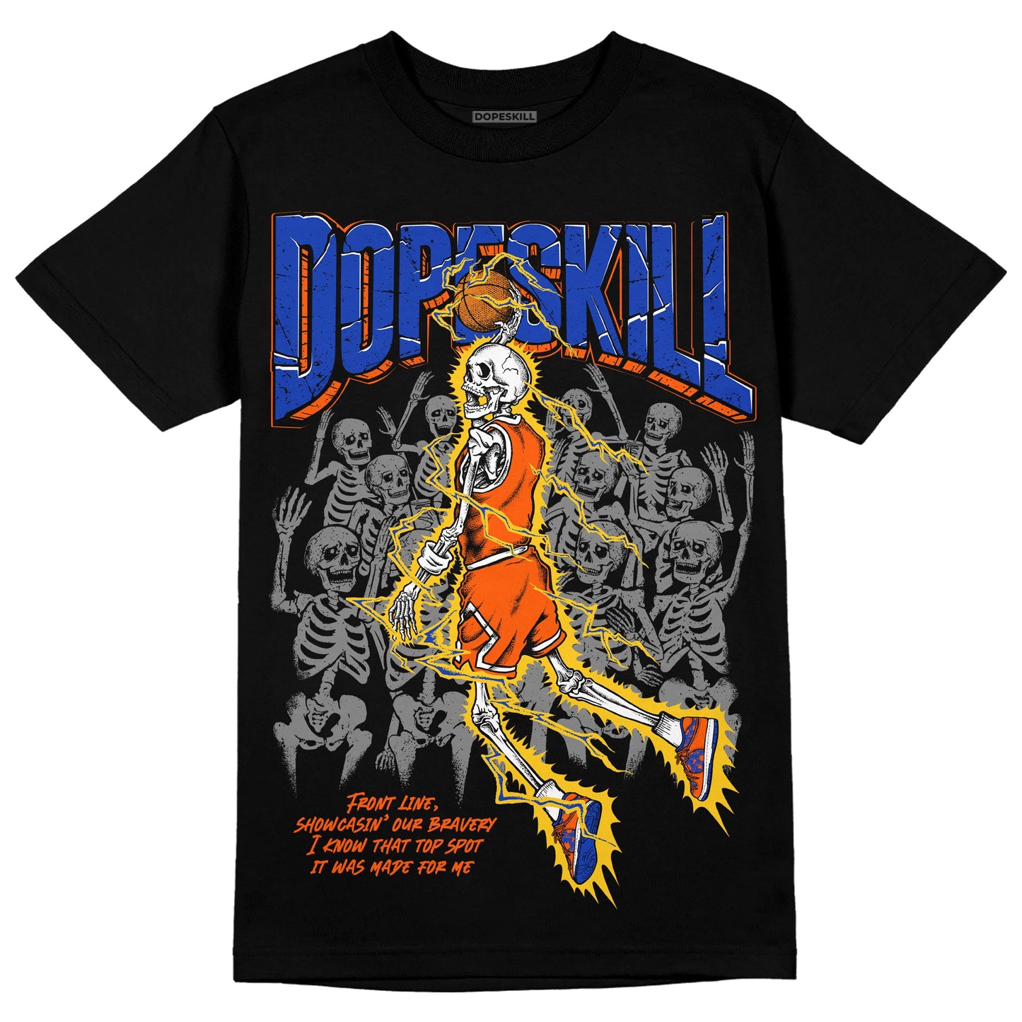 Dunk Low Futura Orange Blaze DopeSkill T-Shirt Thunder Dunk Graphic