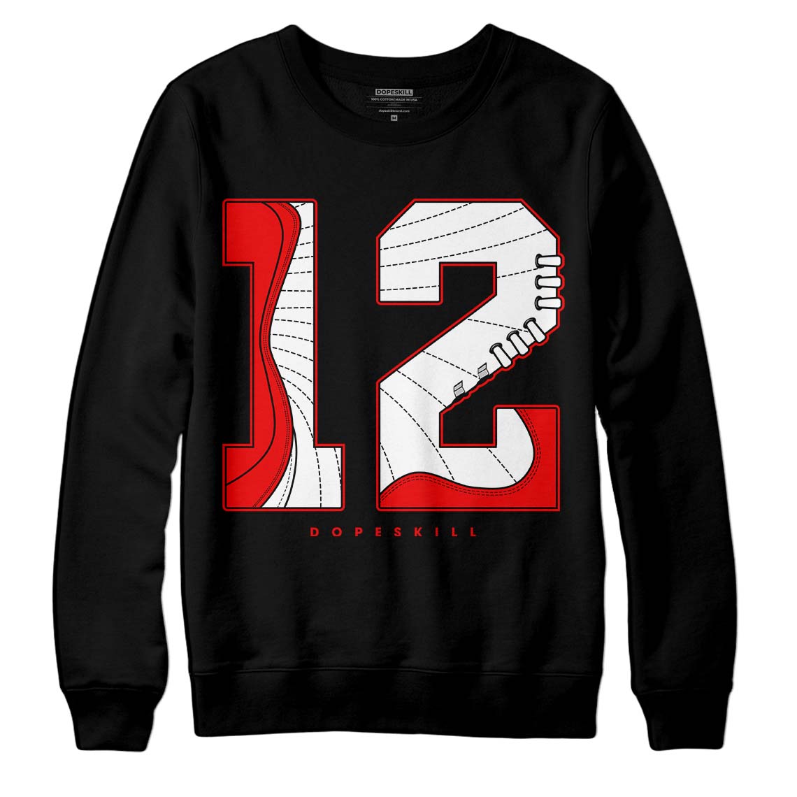 Cherry 12s DopeSkill Sweatshirt No.12 Graphic