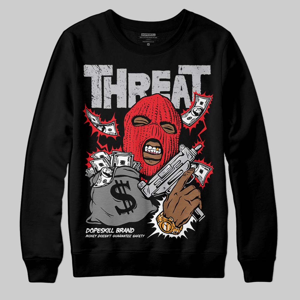 Grey Collection DopeSkill Sweatshirt Under Threat Graphic
