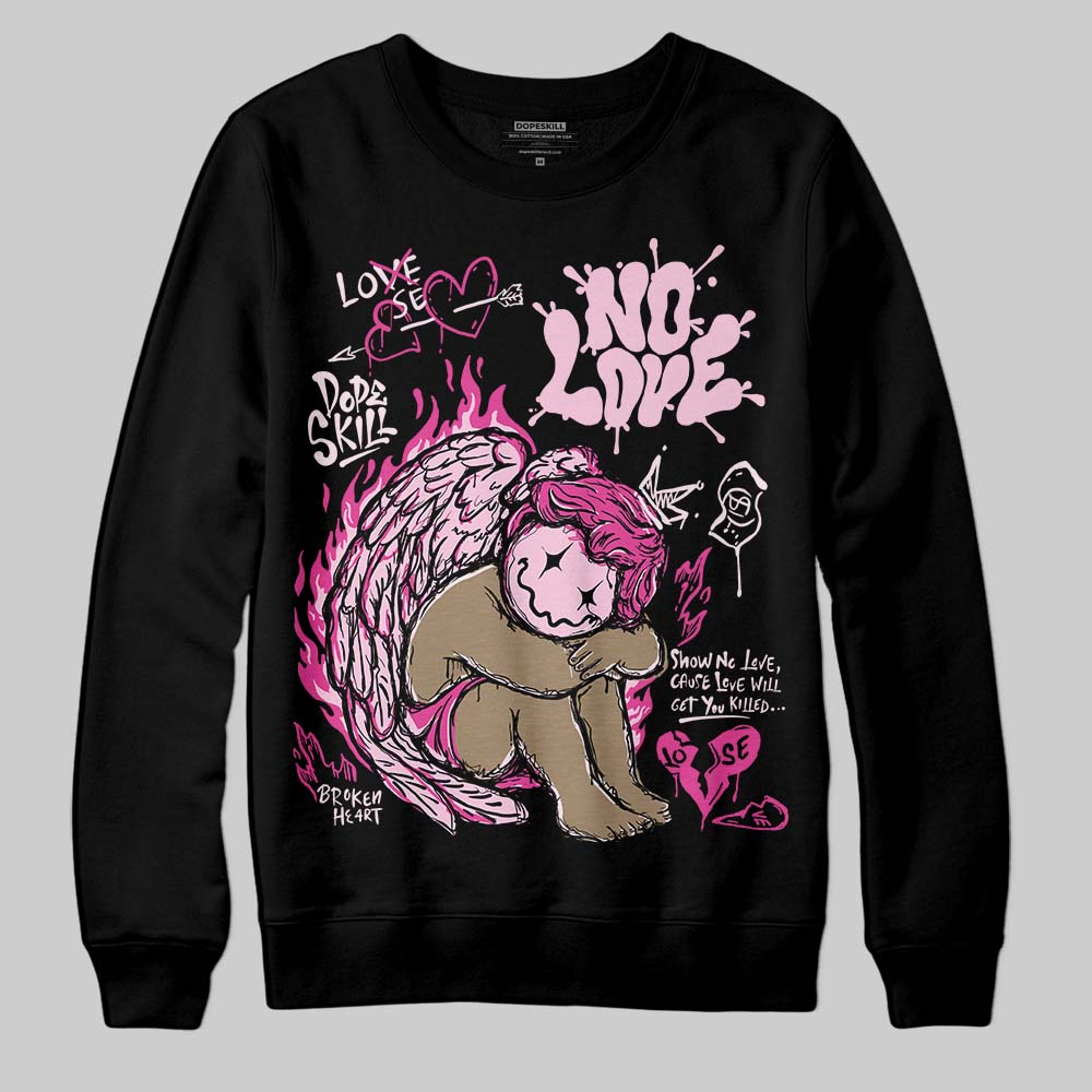Triple Pink Dunk DopeSkill Sweatshirt No Love Graphic