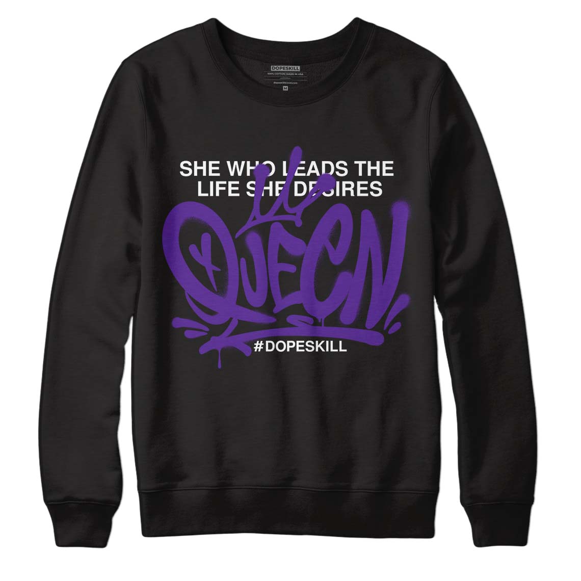 Court Purple 13s DopeSkill Sweatshirt Queen Graphic