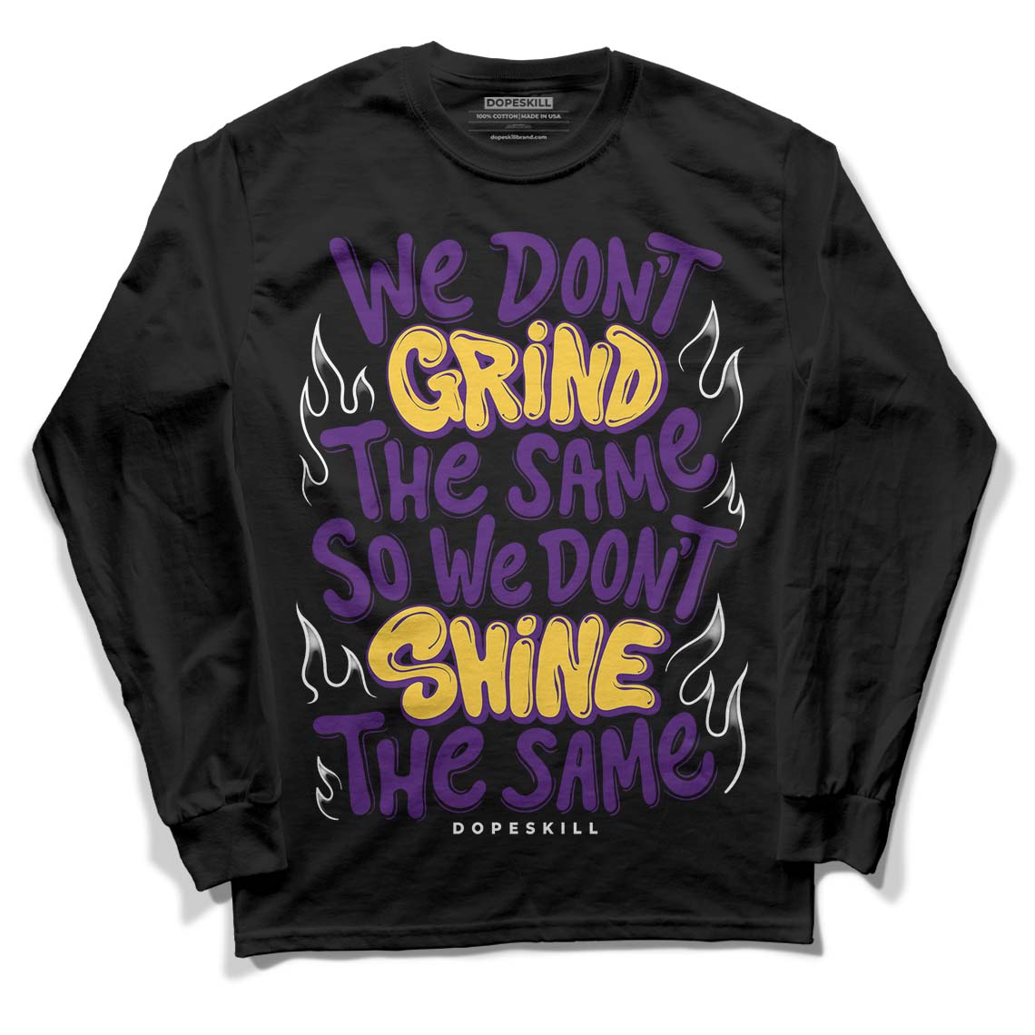 Field Purple 12s DopeSkill Long Sleeve T-Shirt Grind Shine Graphic