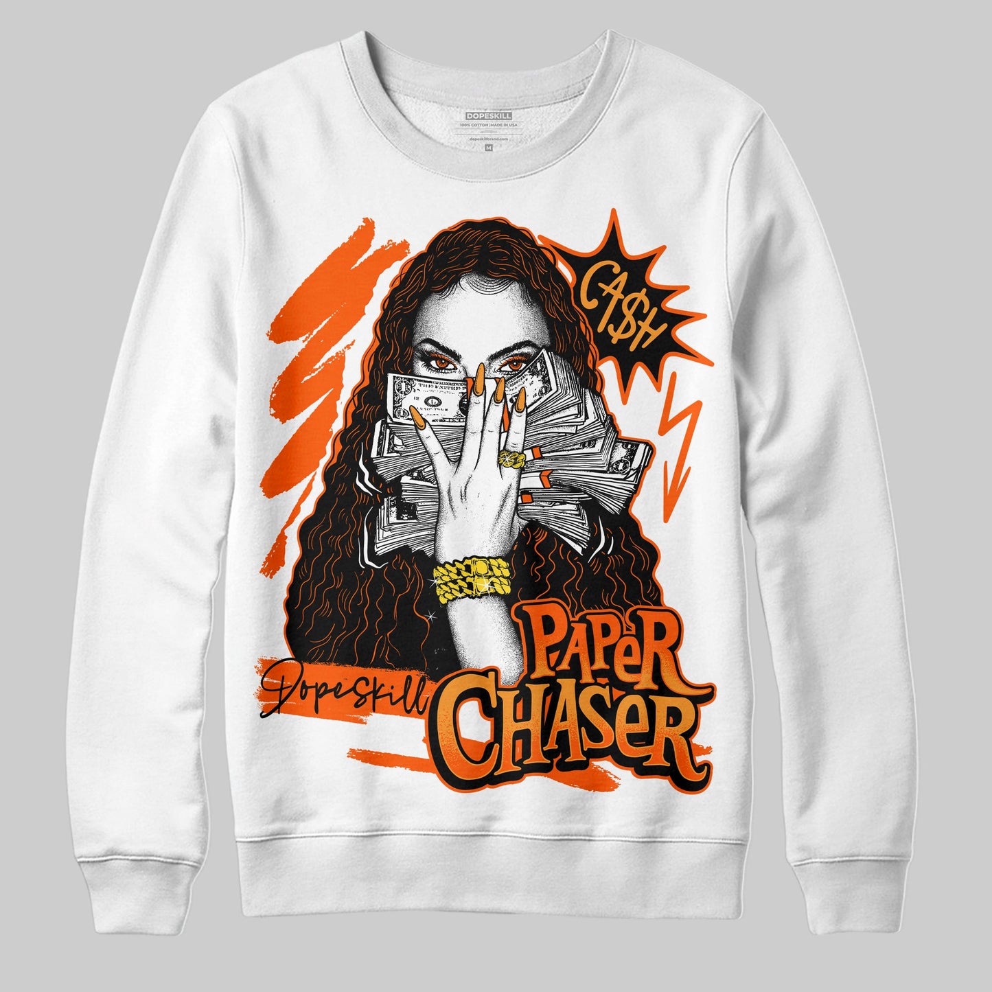 Brilliant Orange 12s DopeSkill Sweatshirt NPC Graphic
