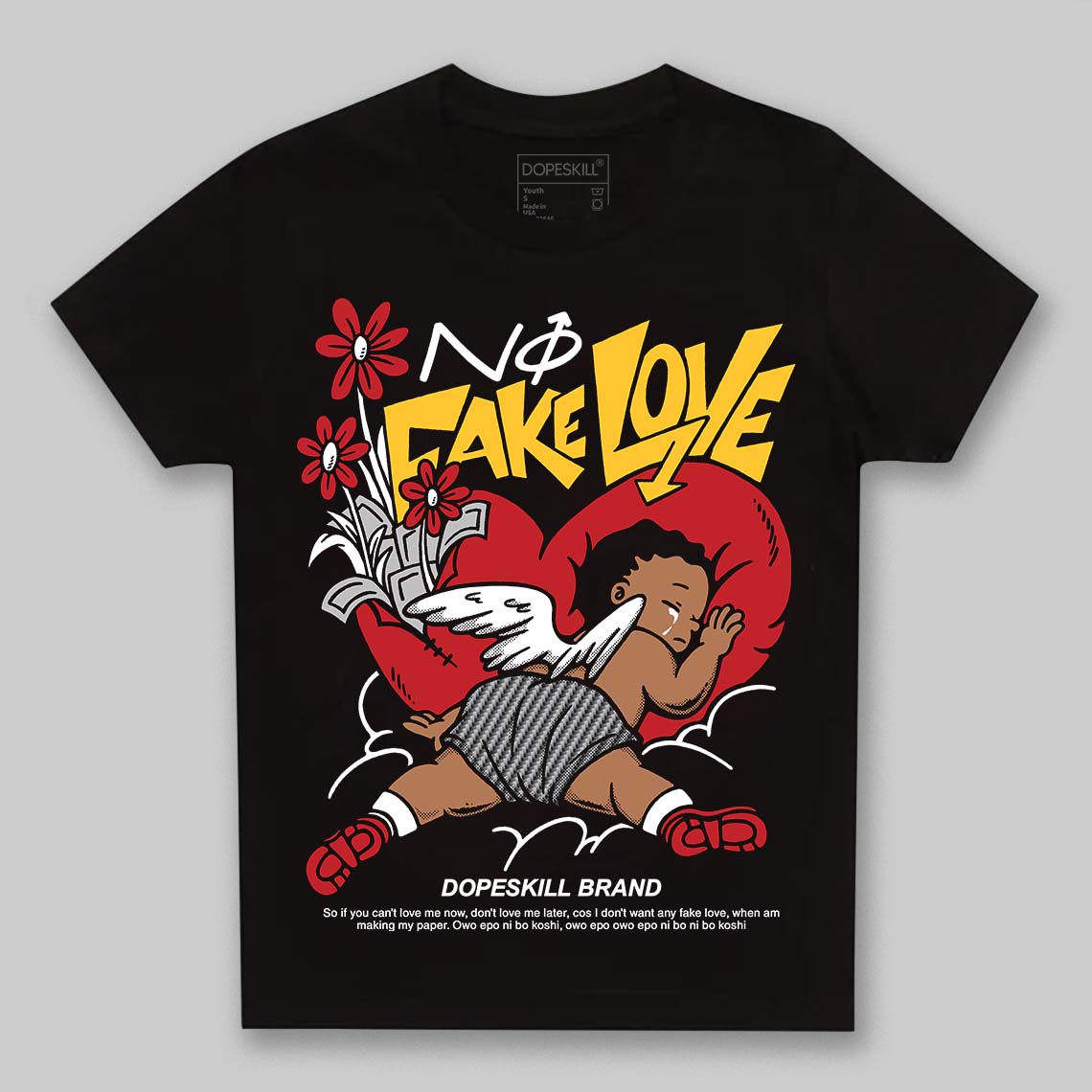Ferrari 14s DopeSkill Toddler Kids T-shirt No Fake Love Graphic