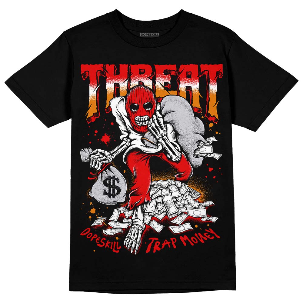 Red Cement 4S DopeSkill T-Shirt Threat Graphic
