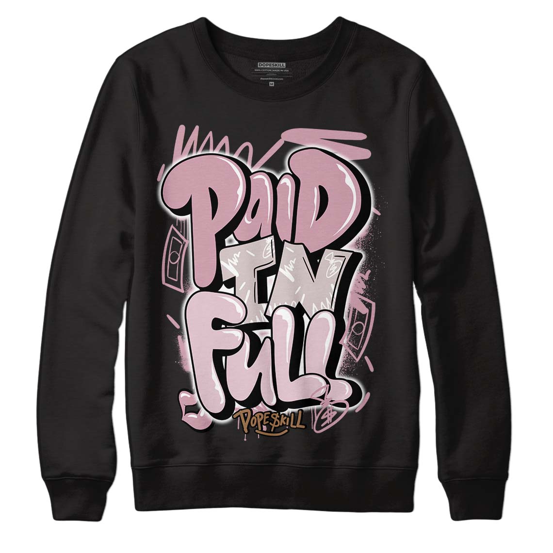 Dunk Low Teddy Bear Pink DopeSkill Sweatshirt New Paid In Full Graphic