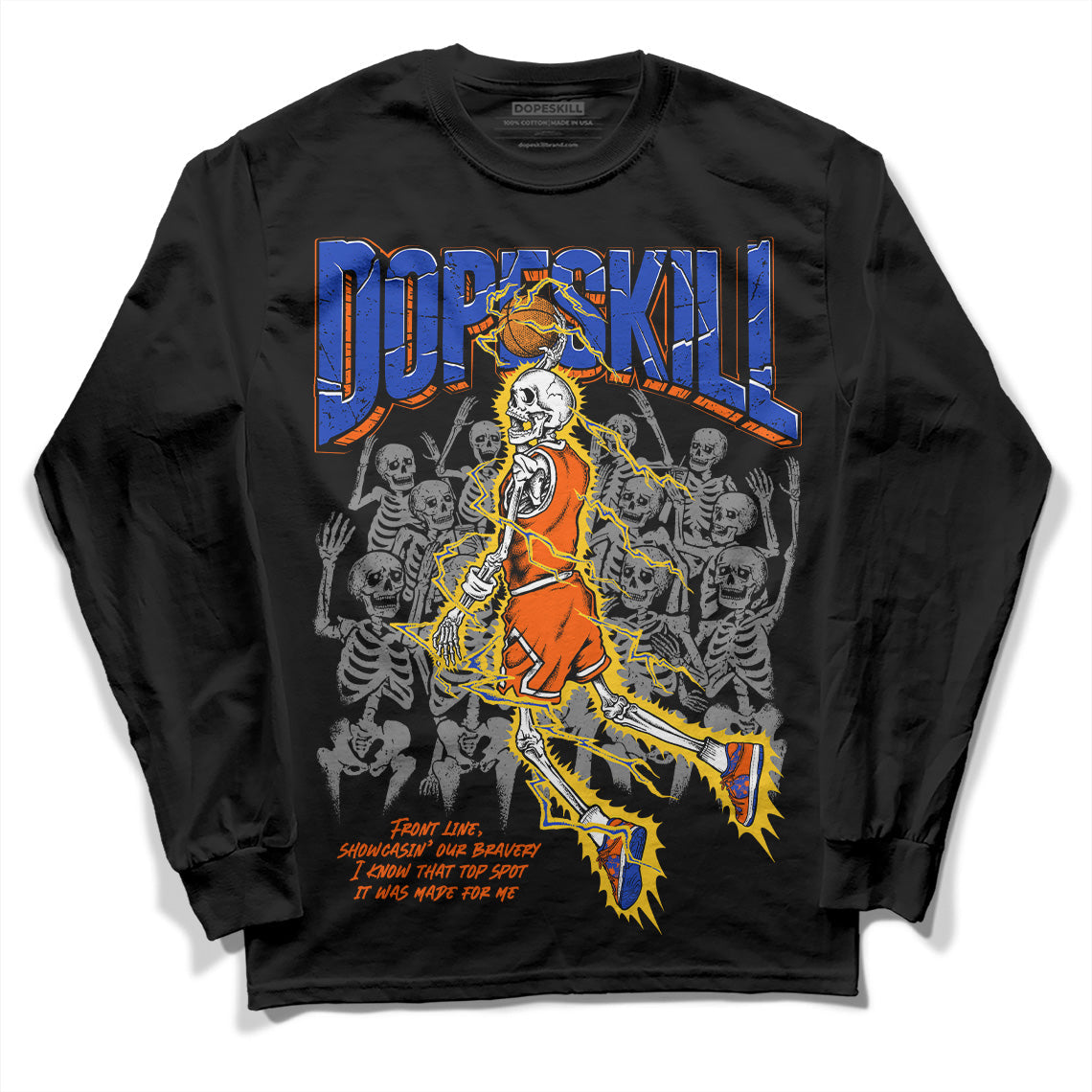Dunk Low Futura Orange Blaze DopeSkill Long Sleeve T-Shirt Thunder Dunk Graphic