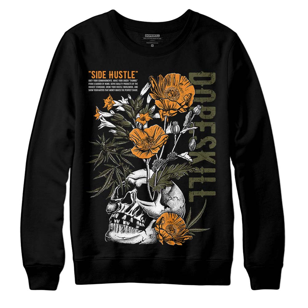 Olive 5s DopeSkill Sweatshirt Side Hustle Graphic