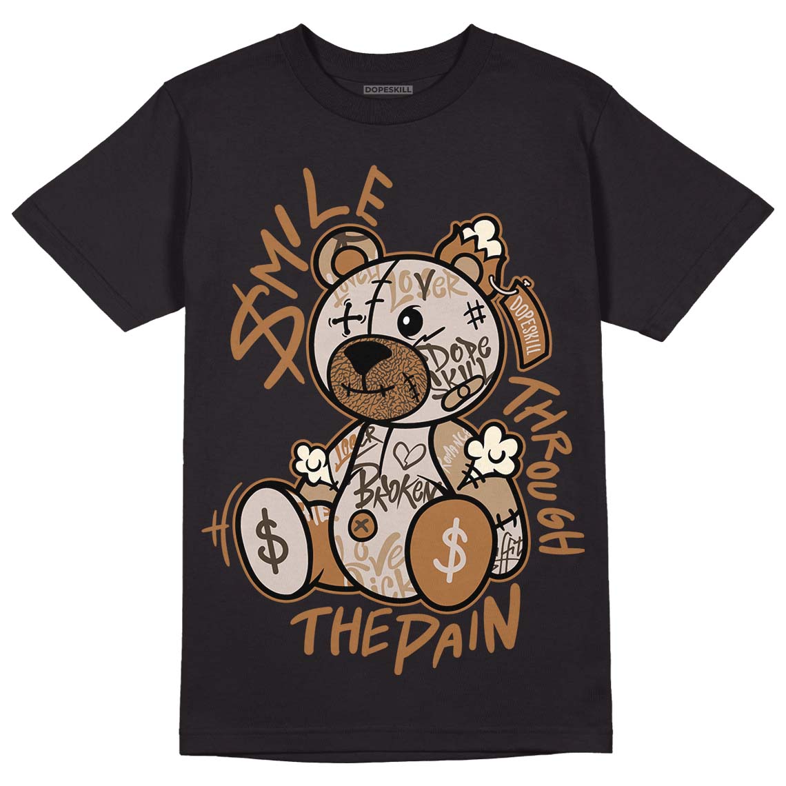 Palomino 3s DopeSkill T-Shirt Smile Through The Pain Graphic