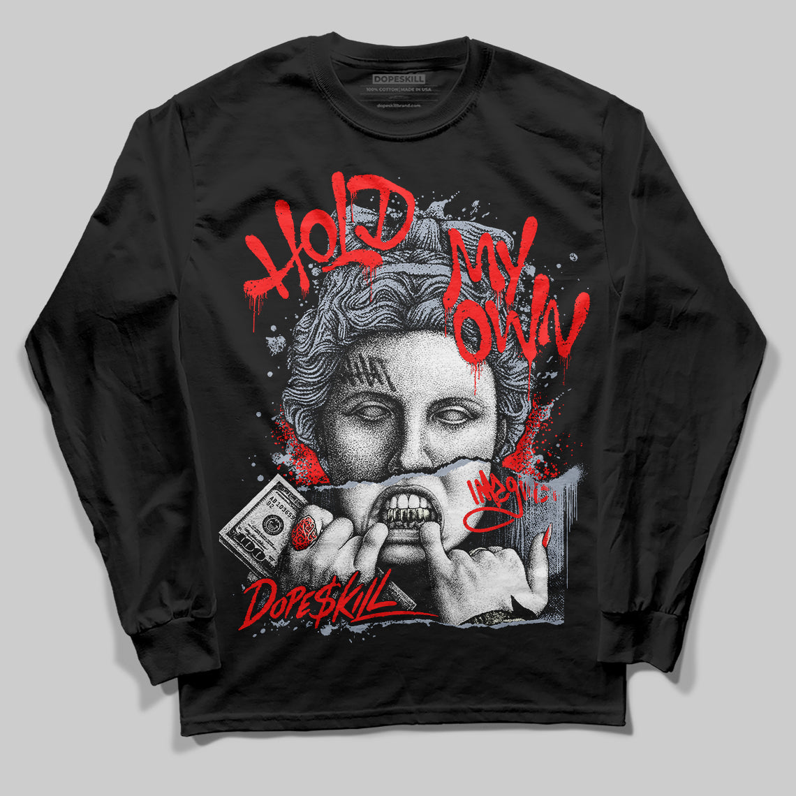 White Cement Reimagined 3s DopeSkill Long Sleeve T-Shirt Hold My Own Graphic