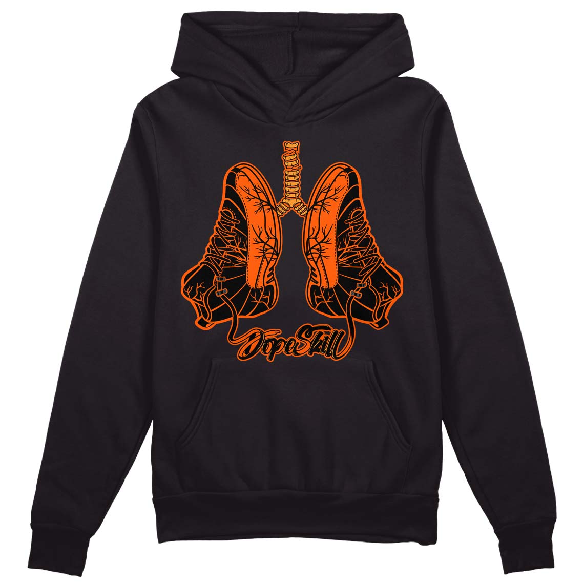 Brilliant Orange 12s DopeSkill Hoodie Sweatshirt Breathe Graphic