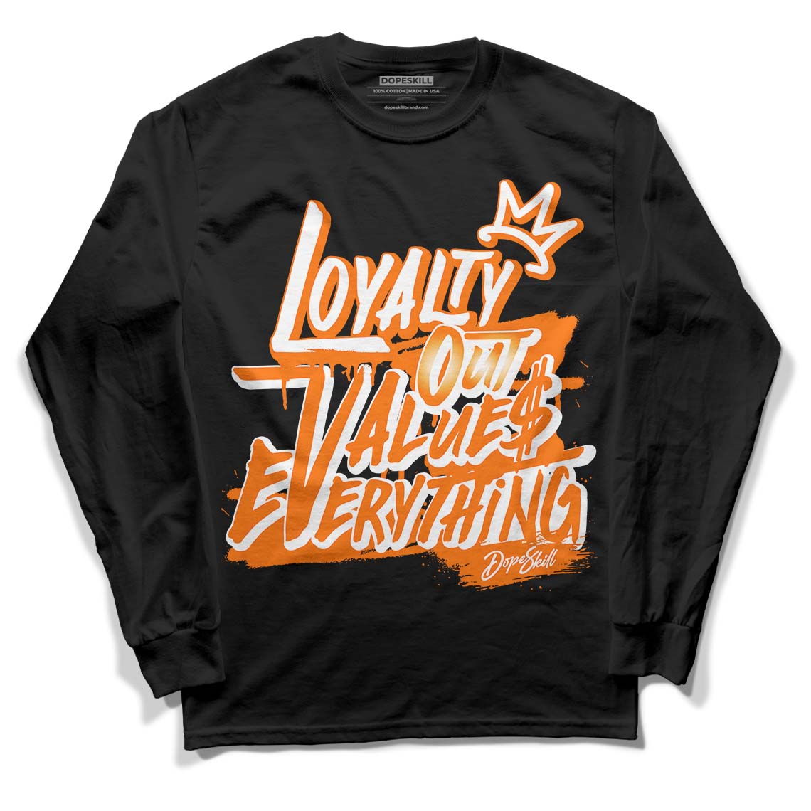 Dunk Low Magma Orange DopeSkill Long Sleeve T-Shirt LOVE Graphic