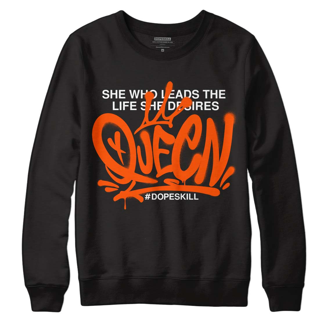 Orange Milk DopeSkill Sweatshirt Queen Graphic
