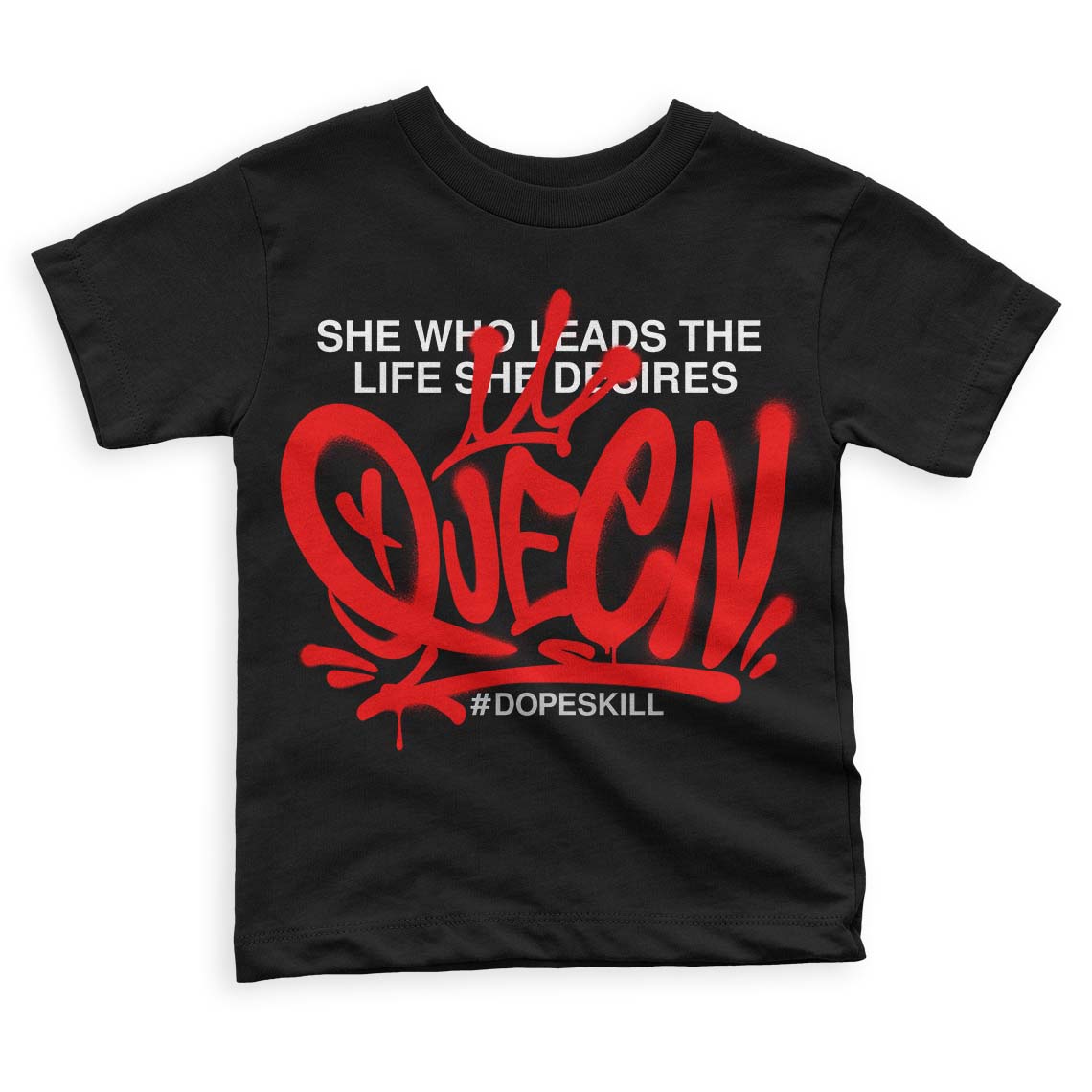 Cherry 12s DopeSkill Toddler Kids T-shirt Queen Graphic