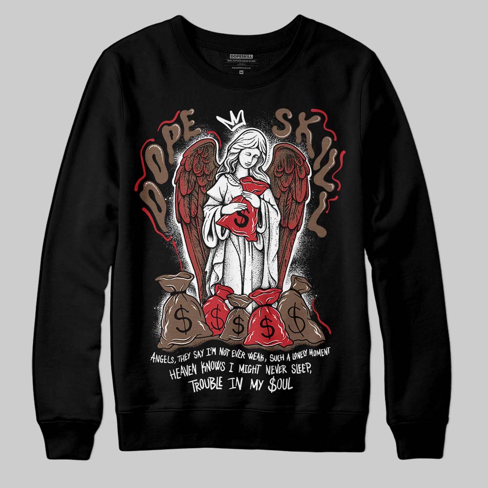 Olive 9s DopeSkill Sweatshirt Angels Graphic