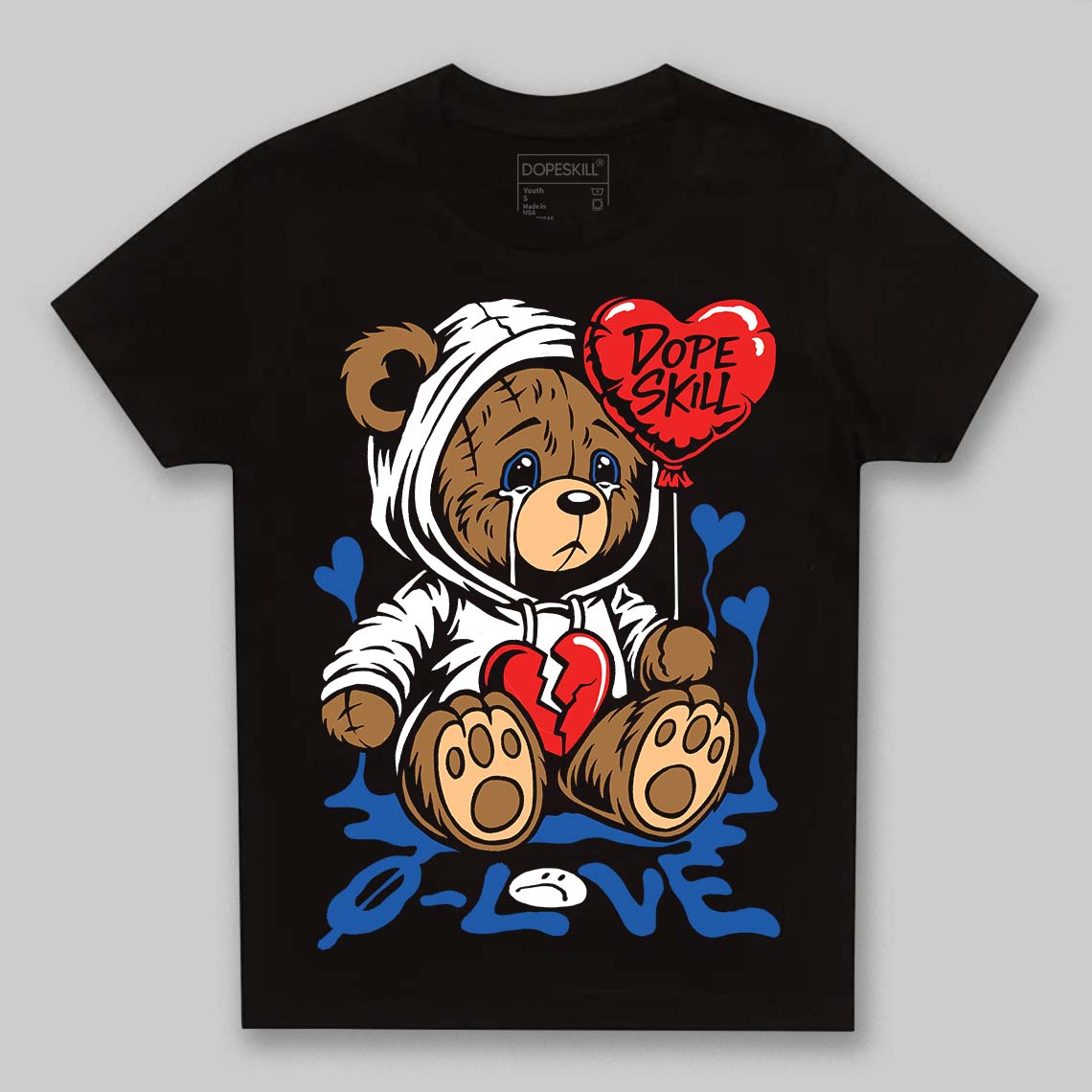 Blueberry 12s DopeSkill Toddler Kids T-shirt Broken Bear Graphic