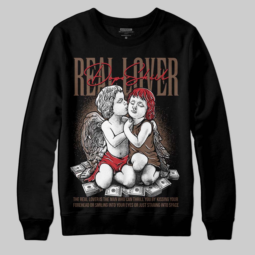 Olive 9s DopeSkill Sweatshirt Real Lover Graphic