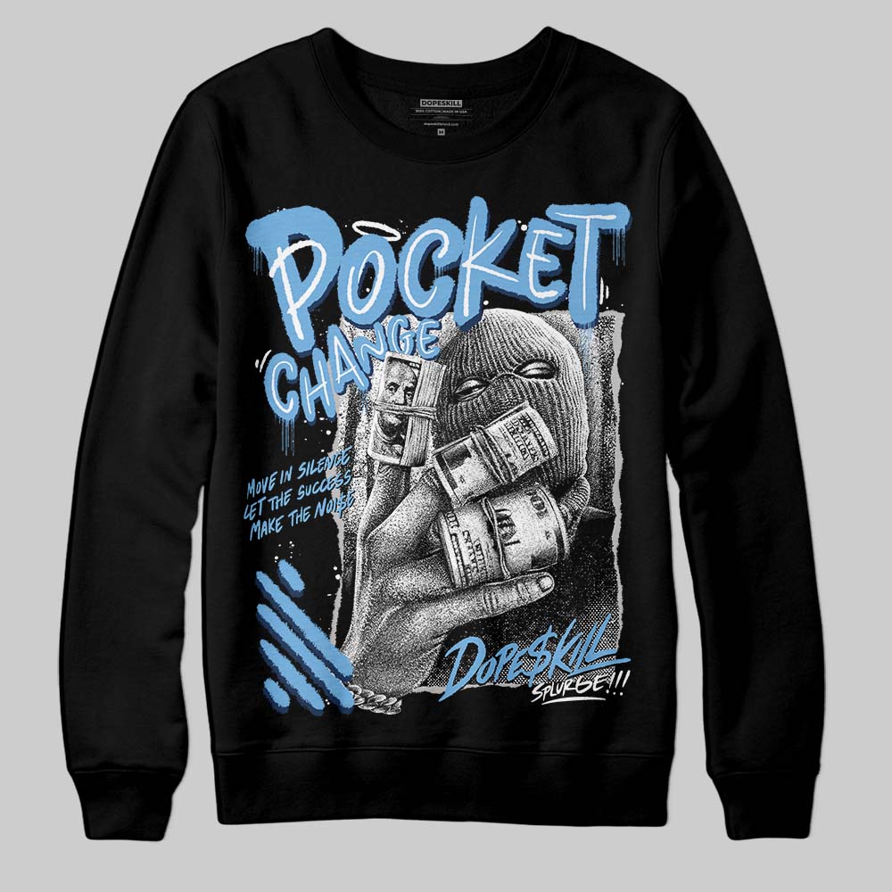 Summit White Navy 4s DopeSkill Sweatshirt Pocket Change Graphic