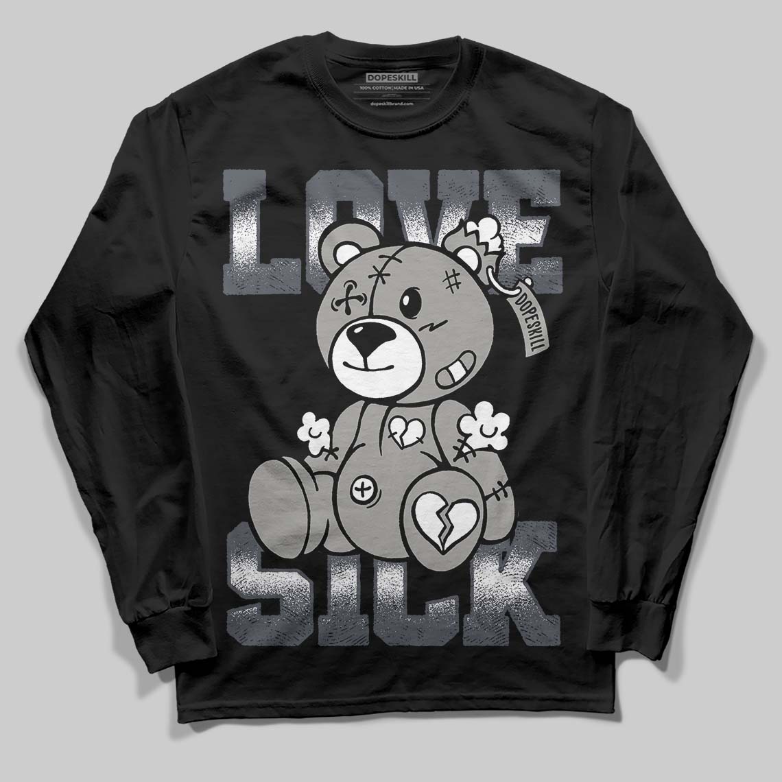 Cool Grey 11s DopeSkill Long Sleeve T-Shirt Love Sick Graphic