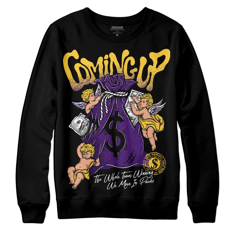 Field Purple 12s DopeSkill Sweatshirt Money Bag Coming Up Graphic