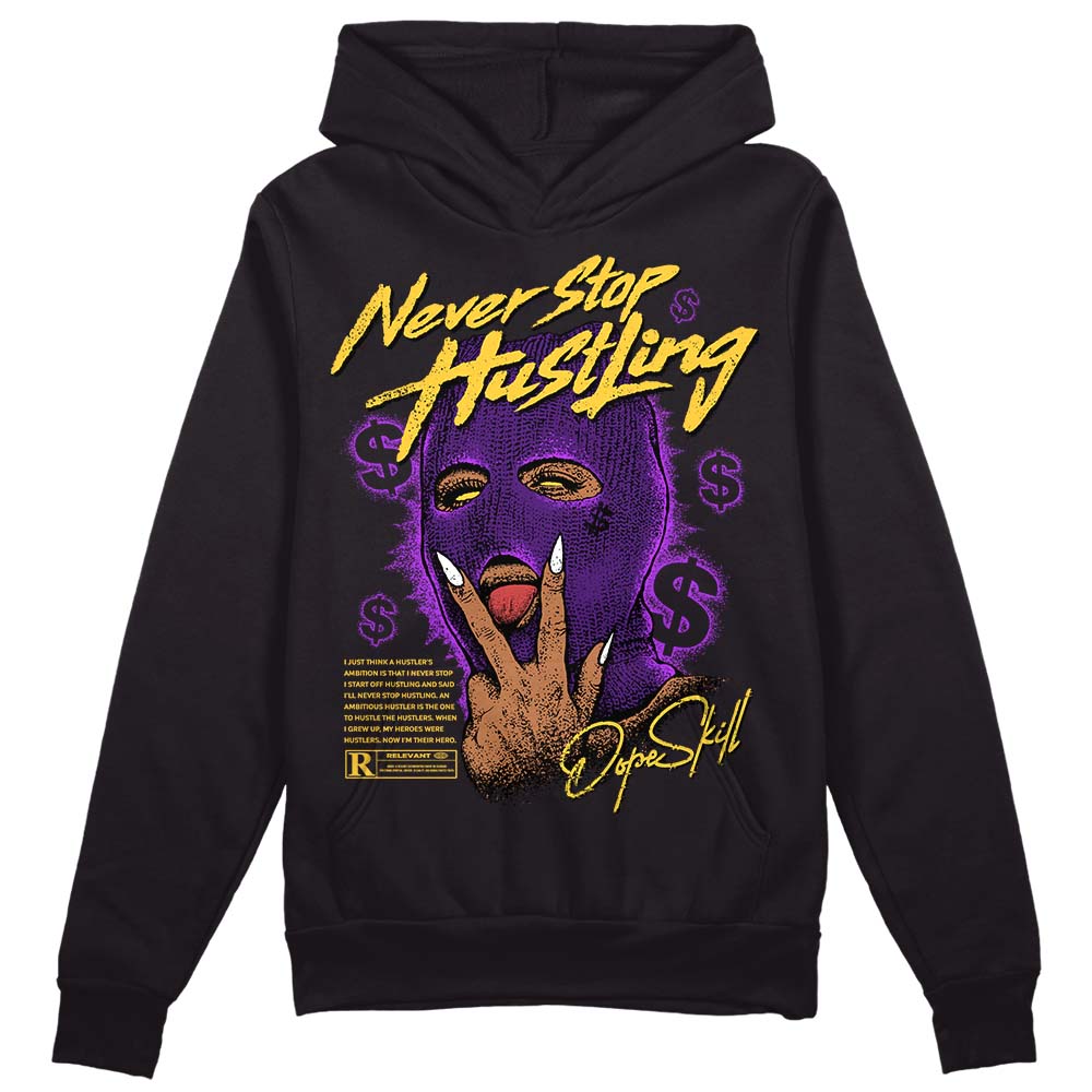 Field Purple 12s DopeSkill Hoodie Sweatshirt Never Stop Hustling Graphic