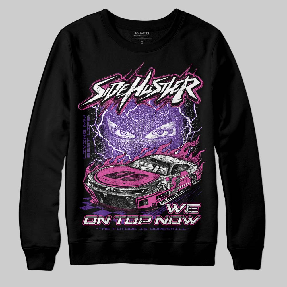 PURPLE Collection DopeSkill Sweatshirt New Side Hustler Graphic