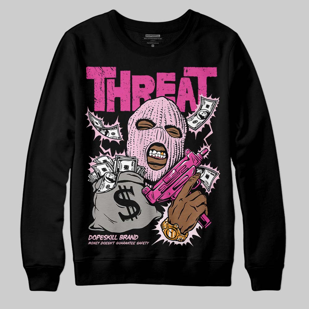 Triple Pink Dunk DopeSkill Sweatshirt Under Threat Graphic