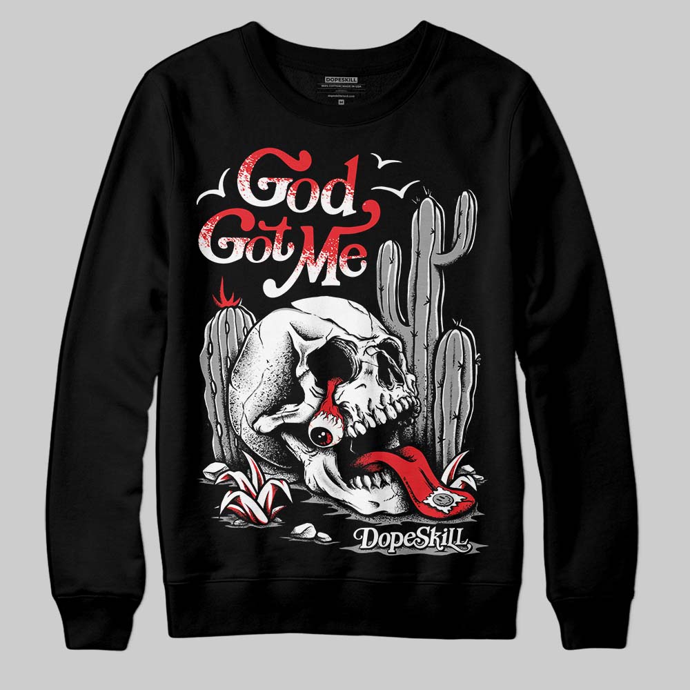 Dunk Panda White Black DopeSkill Sweatshirt God Got Me Graphic