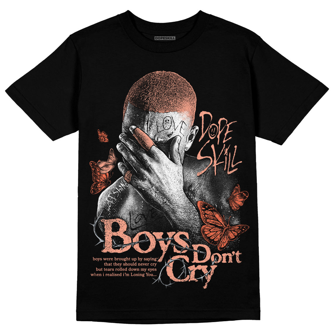 Crimson Bliss 5s DopeSkill T-Shirt Boys Don't Cry Graphic